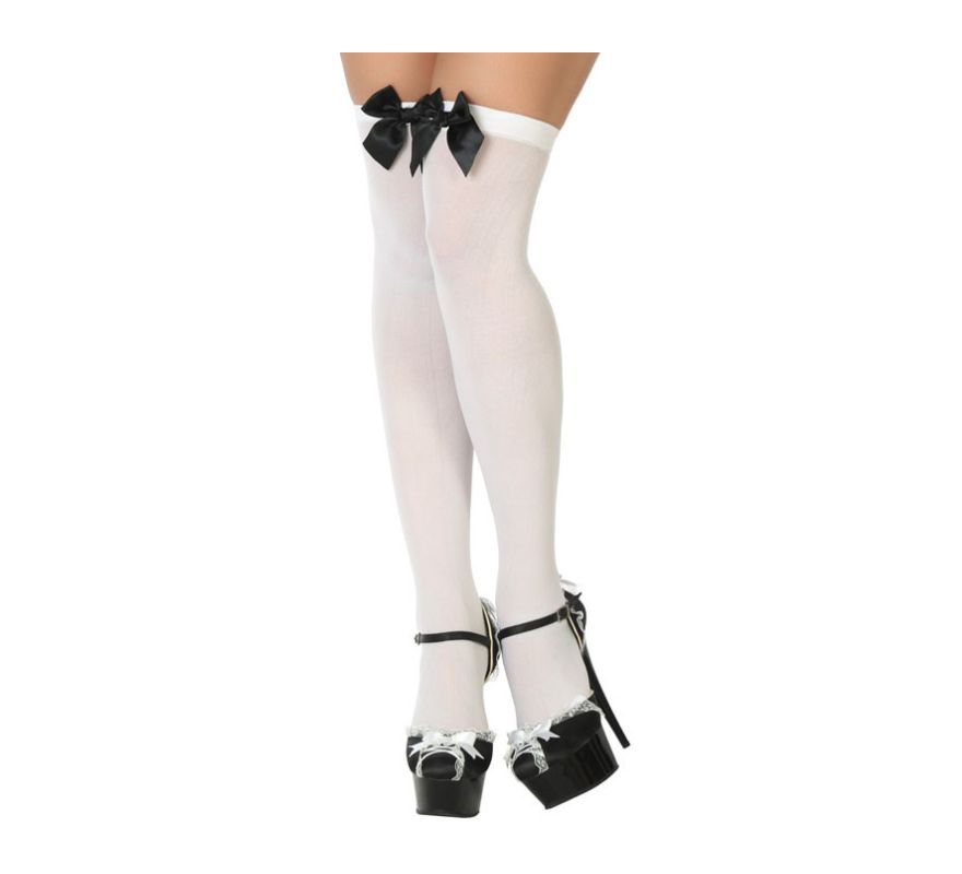 White Stockings with Bows in various colors