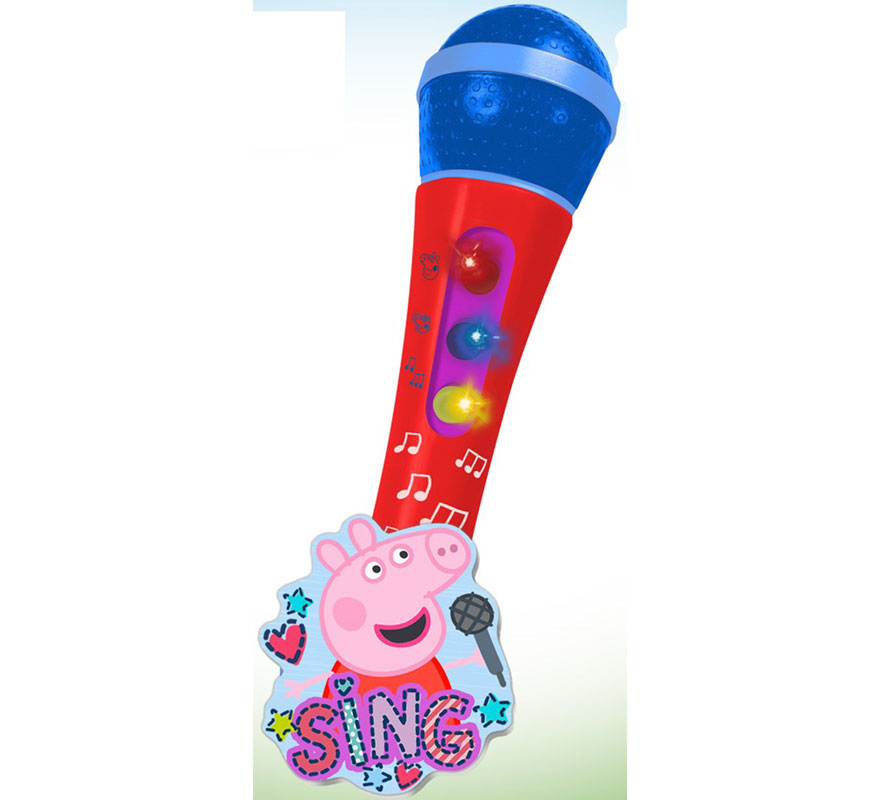 Micrófono Peppa Pig con Amplificador y Ritmos