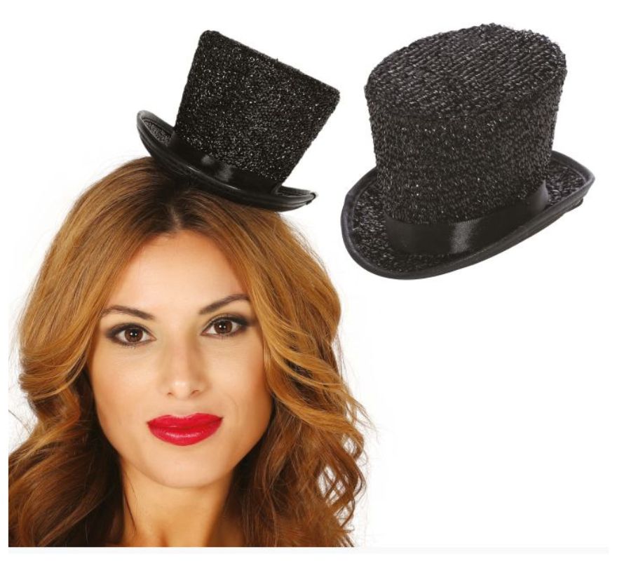 Shiny Mini Top Hat in various colors