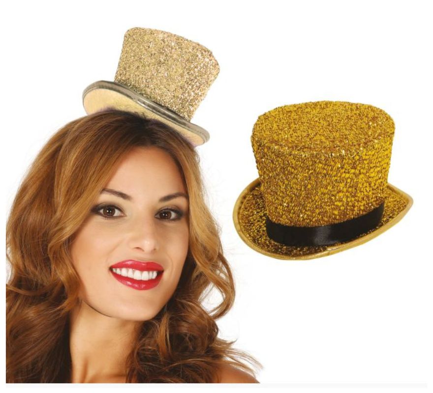 Shiny Mini Top Hat in various colors