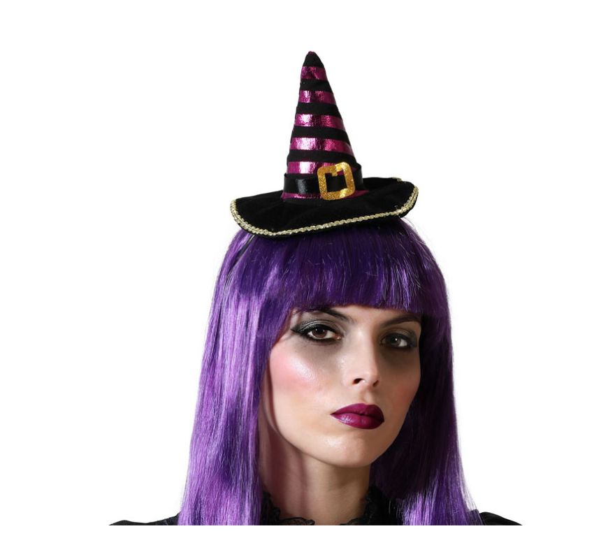Mini Striped Witch Hat in various colors