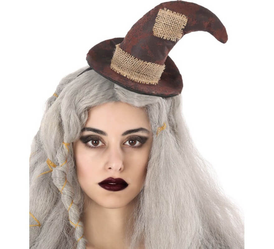 Mini Witch Hat with Patches