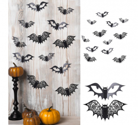 12 Openwork Bat Silhouettes