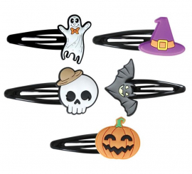 5 grampos de cabelo de Halloween
