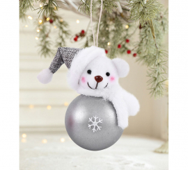 Adorno Bola Osito surtidos de 11 cm