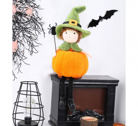 Sitting Pumpkin Doll Ornament 16 cm