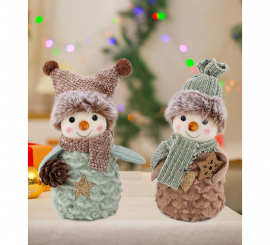 Adorno Muñeco de Nieve surtidos de 13 cm