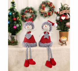 Adorno Muñeco de Nieve surtidos de 21 cm