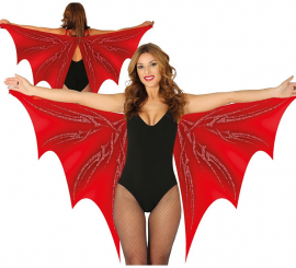 Red Bat Wings 170x80 cm