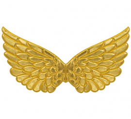 Alas de Tejido oro de 57x26 cm