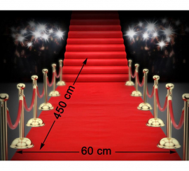 Tapete decorativo vermelho 450X60 cm