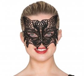 Black Lace Cat Mask