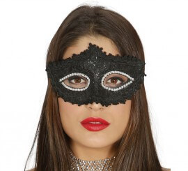 Black decorated mask