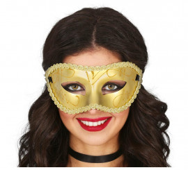 Elegant golden adult mask