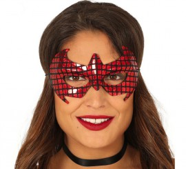 Red arachnid superhero mask