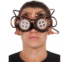 Kupfer Steampunk Maske