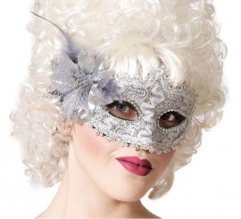 Silber venezianische Maske