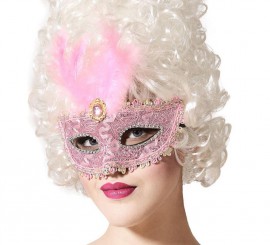 Venezianische Maske Rosa