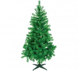 Árbol de Navidad Canadiense de 248 Ramas de 120 cm con Pie de Plástico