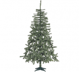 Albero di natale douglas di 332 rami di 150 cm con piede in plastica