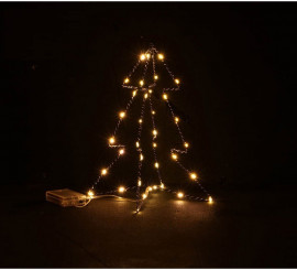 albero di metallo 35 Led Bianco 30 Cms