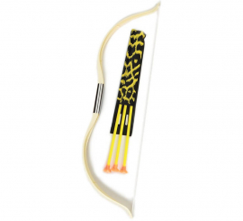 52 cm Indian Bow with 3 Arrows