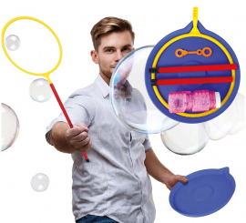 Aro para Pompas de Jabón con Bandeja y Líquido