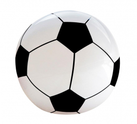 Bola de futebol inflável de brinquedo de 25 cm