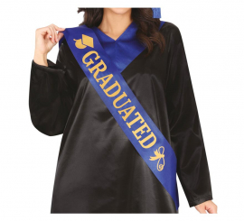 Adult Blue Graduate Sash