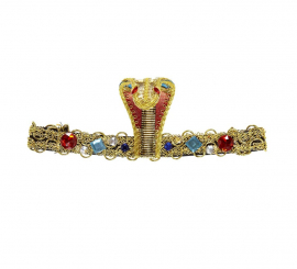 Egyptian Snake Band with Fancy Stones