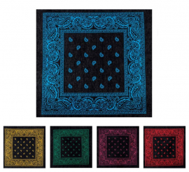 Bandana ou Lenço Paisley Off de 54x54 cm em várias cores