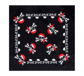 Skull Pirate Bandana 54x54 cm