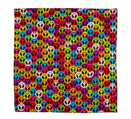 Peace Symbol Bandana 55X55 cm