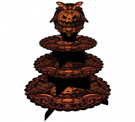 3 Tier Gothic Pumpkin Tray 40x30 cm