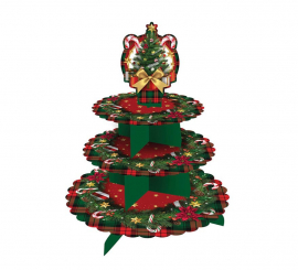 3 Tier Christmas Tree Tray 40x30 cm