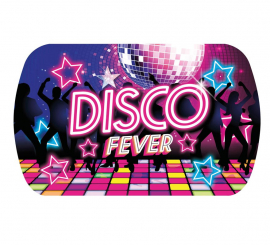 Disco Fever Plastic Tray 39x24 cm