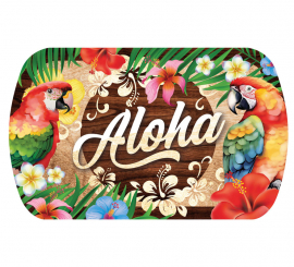 Summer Aloha Plastic Tray 39x24 cm