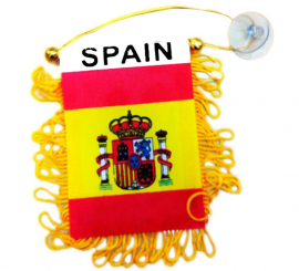 Spain pennant with 8x12 cm suction cup