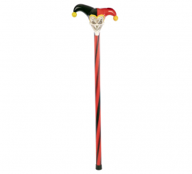 Red and black Harlequin walking stick 75x20.3 cm