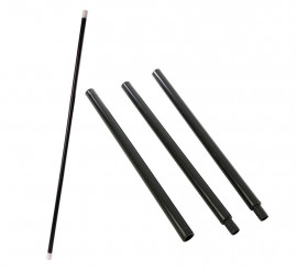 3-piece removable walking stick black 15x43x98 cm