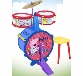 Batería Peppa Pig con Banqueta