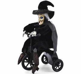 Witch Bike with Light and Movement 17*20*43 cm