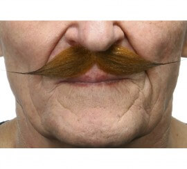 Moustache vintage marron