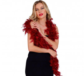 Burgundy Feather Boa of 1.80 meters