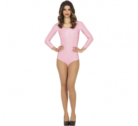 Pink long sleeve bodysuit or jersey for women