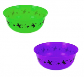 Halloween Witch Bowl 29x11 cm in various colors