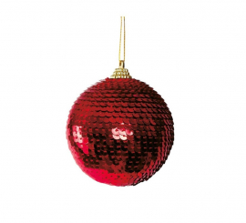 Red Sequin Ball 50 mm