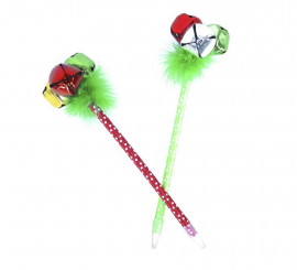 Stylo cloche vert et rouge