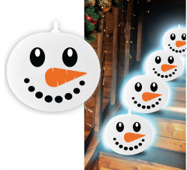 Saco com 5 balões de boneco de neve com luz Saco com 5 balões de boneco de neve com luz