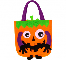 Süßes oder Saures – Kürbistasche